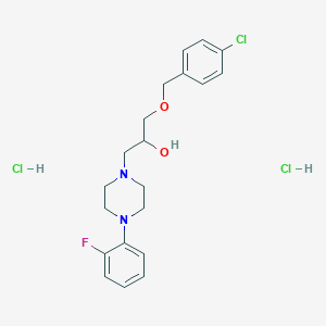 1-[(4-chlorophenyl)methoxy]-3-[4-(2-fluorophenyl)piperazin-1-yl]propan-2-ol Dihydrochloride