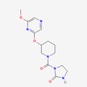 1-(3-((6-Methoxypyrazin-2-yl)oxy)piperidine-1-carbonyl)imidazolidin-2-one