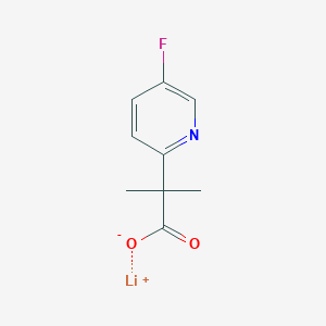 Lithium;2-(5-fluoropyridin-2-yl)-2-methylpropanoate