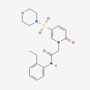 molecular formula C19H23N3O5S B2623782 N-(2-ethylphenyl)-2-[5-(morpholine-4-sulfonyl)-2-oxo-1,2-dihydropyridin-1-yl]acetamide CAS No. 1251690-59-1