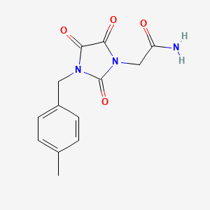 2-[3-(4-Methylbenzyl)-2,4,5-trioxo-1-imidazolidinyl]acetamide