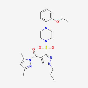 1-({4-[(3,5-dimethyl-1H-pyrazol-1-yl)carbonyl]-1-propyl-1H-pyrazol-3-yl}sulfonyl)-4-(2-ethoxyphenyl)piperazine