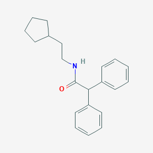 molecular formula C21H25NO B262380 N-(2-cyclopentylethyl)-2,2-diphenylacetamide 