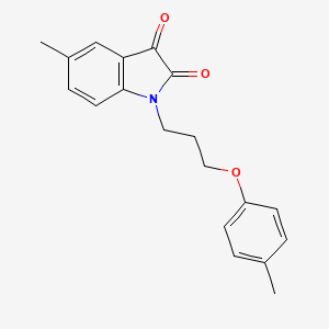 5-Methyl-1-(3-p-tolyloxy-propyl)-1H-indole-2,3-dione
