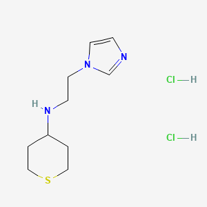 N-[2-(1H-Imidazol-1-yl)ethyl]thian-4-amine dihydrochloride