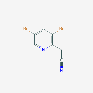 2-(3,5-Dibromo-2-pyridyl)acetonitrile