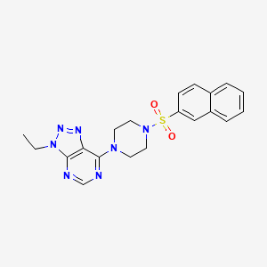 3-ethyl-7-(4-(naphthalen-2-ylsulfonyl)piperazin-1-yl)-3H-[1,2,3]triazolo[4,5-d]pyrimidine