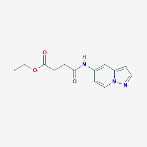 Ethyl 4-oxo-4-(pyrazolo[1,5-a]pyridin-5-ylamino)butanoate