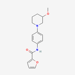 molecular formula C17H20N2O3 B2623850 N-(4-(3-methoxypiperidin-1-yl)phenyl)furan-2-carboxamide CAS No. 1797345-27-7