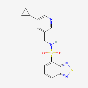 N-((5-cyclopropylpyridin-3-yl)methyl)benzo[c][1,2,5]thiadiazole-4-sulfonamide