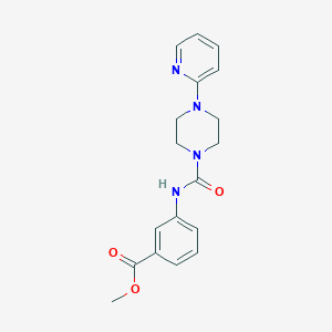 Methyl 3-[(4-pyridin-2-ylpiperazine-1-carbonyl)amino]benzoate