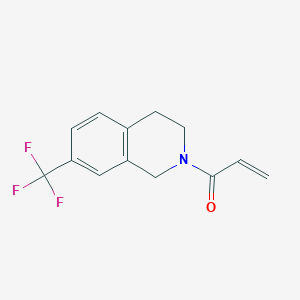 molecular formula C13H12F3NO B2623868 1-[7-(Trifluoromethyl)-3,4-dihydro-1H-isoquinolin-2-yl]prop-2-en-1-one CAS No. 2188733-92-6