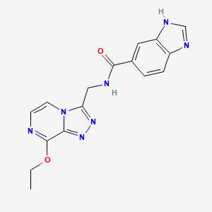 N-((8-ethoxy-[1,2,4]triazolo[4,3-a]pyrazin-3-yl)methyl)-1H-benzo[d]imidazole-5-carboxamide