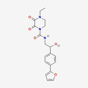 4-ethyl-N-{2-[4-(furan-2-yl)phenyl]-2-hydroxyethyl}-2,3-dioxopiperazine-1-carboxamide