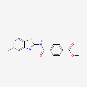 Methyl 4-[(5,7-dimethyl-1,3-benzothiazol-2-yl)carbamoyl]benzoate