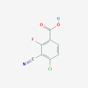 4-Chloro-3-cyano-2-fluorobenzoic acid