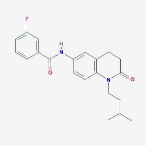 3-fluoro-N-(1-isopentyl-2-oxo-1,2,3,4-tetrahydroquinolin-6-yl)benzamide