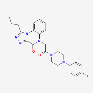 5-{2-[4-(4-fluorophenyl)piperazin-1-yl]-2-oxoethyl}-1-propyl[1,2,4]triazolo[4,3-a]quinoxalin-4(5H)-one