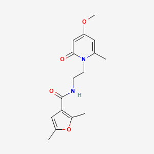 N-(2-(4-methoxy-6-methyl-2-oxopyridin-1(2H)-yl)ethyl)-2,5-dimethylfuran-3-carboxamide