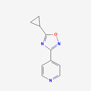 4-(5-Cyclopropyl-1,2,4-oxadiazol-3-yl)pyridine