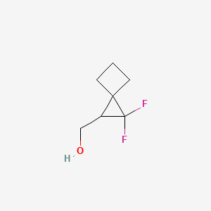 molecular formula C7H10F2O B2623921 (2,2-Difluorospiro[2.3]hexan-1-yl)methanol CAS No. 2166779-81-1