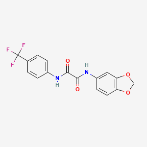 N1-(benzo[d][1,3]dioxol-5-yl)-N2-(4-(trifluoromethyl)phenyl)oxalamide