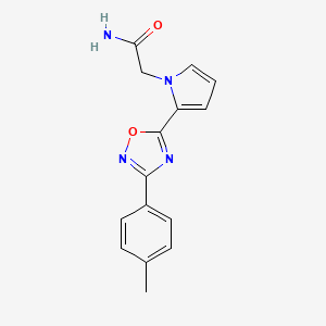 2-{2-[3-(4-methylphenyl)-1,2,4-oxadiazol-5-yl]-1H-pyrrol-1-yl}acetamide