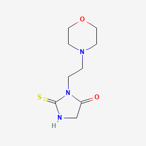 molecular formula C9H15N3O2S B2623948 3-(2-吗啉乙基)-2-硫代咪唑烷-4-酮 CAS No. 74575-25-0