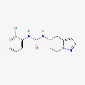molecular formula C14H15ClN4O B2623955 1-(2-Chlorophenyl)-3-(4,5,6,7-tetrahydropyrazolo[1,5-a]pyridin-5-yl)urea CAS No. 2034334-71-7
