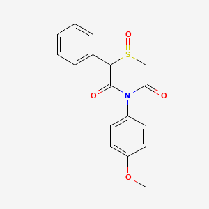 4-(4-Methoxyphenyl)-2-phenyl-1lambda~4~,4-thiazinane-1,3,5-trione