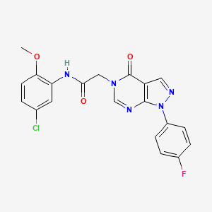 N-(5-chloro-2-methoxyphenyl)-2-(1-(4-fluorophenyl)-4-oxo-1H-pyrazolo[3,4-d]pyrimidin-5(4H)-yl)acetamide