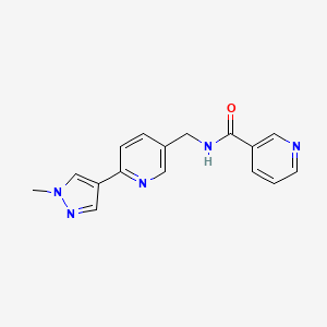 N-((6-(1-methyl-1H-pyrazol-4-yl)pyridin-3-yl)methyl)nicotinamide