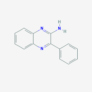 molecular formula C14H11N3 B262397 2-Amino-3-phenylquinoxaline 