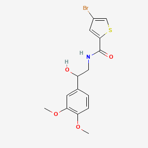 4-bromo-N-[2-(3,4-dimethoxyphenyl)-2-hydroxyethyl]thiophene-2-carboxamide