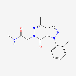 N-methyl-2-(4-methyl-7-oxo-1-(o-tolyl)-1H-pyrazolo[3,4-d]pyridazin-6(7H)-yl)acetamide