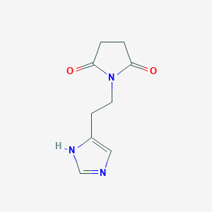 molecular formula C9H11N3O2 B262398 1-[2-(1h-Imidazol-5-yl)ethyl]-2,5-pyrrolidinedione 