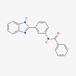 N-[3-(1H-benzimidazol-2-yl)phenyl]benzamide