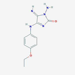 molecular formula C11H13N5O2 B262401 1-amino-4-(4-ethoxyanilino)-5-iminoimidazol-2-one 