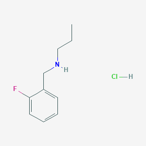 molecular formula C10H15ClFN B2624010 N-(2-Fluorobenzyl)-1-propanamine hydrochloride CAS No. 1049773-83-2; 62924-67-8