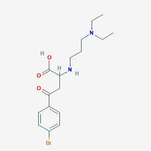 molecular formula C17H25BrN2O3 B2624019 4-(4-Bromophenyl)-2-{[3-(diethylamino)propyl]amino}-4-oxobutanoic acid CAS No. 1025085-92-0
