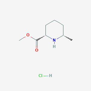 molecular formula C8H16ClNO2 B2624025 Methyl (2S,6S)-6-methylpiperidine-2-carboxylate;hydrochloride CAS No. 2230807-49-3