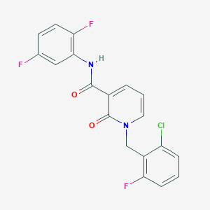 molecular formula C19H12ClF3N2O2 B2624026 1-(2-chloro-6-fluorobenzyl)-N-(2,5-difluorophenyl)-2-oxo-1,2-dihydropyridine-3-carboxamide CAS No. 946303-05-5