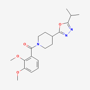 (2,3-Dimethoxyphenyl)(4-(5-isopropyl-1,3,4-oxadiazol-2-yl)piperidin-1-yl)methanone
