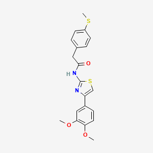N-(4-(3,4-dimethoxyphenyl)thiazol-2-yl)-2-(4-(methylthio)phenyl)acetamide