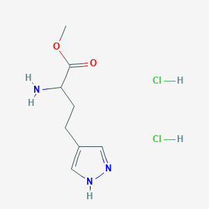 methyl2-amino-4-(1H-pyrazol-4-yl)butanoatedihydrochloride