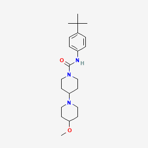 molecular formula C22H35N3O2 B2624044 N-(4-(tert-butyl)phenyl)-4-methoxy-[1,4'-bipiperidine]-1'-carboxamide CAS No. 1788561-31-8