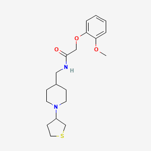 2-(2-methoxyphenoxy)-N-((1-(tetrahydrothiophen-3-yl)piperidin-4-yl)methyl)acetamide