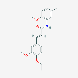 (2E)-3-(4-ethoxy-3-methoxyphenyl)-N-(2-methoxy-5-methylphenyl)prop-2-enamide