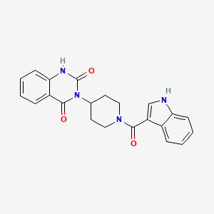 3-(1-(1H-indole-3-carbonyl)piperidin-4-yl)quinazoline-2,4(1H,3H)-dione