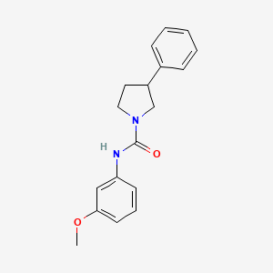 molecular formula C18H20N2O2 B2624054 N-(3-methoxyphenyl)-3-phenylpyrrolidine-1-carboxamide CAS No. 898184-69-5